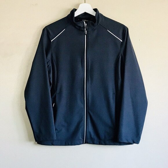 Core365 Ladies Techno‎ Lite Three Layer Knit Tech Shell Zip up Size Medium Blue - Picture 2 of 8